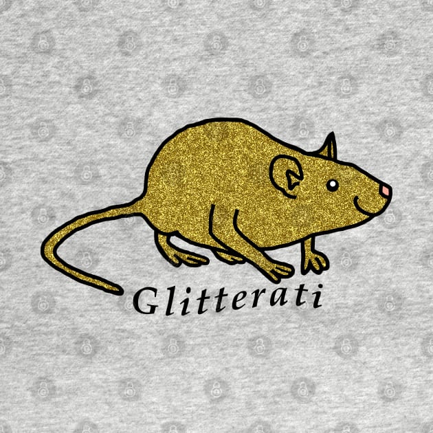 Glitterati Rat Pun by ellenhenryart